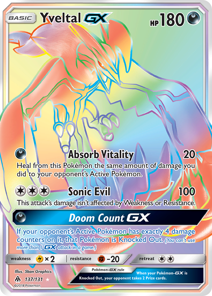 Forbidden Light Yveltal GX #137/131